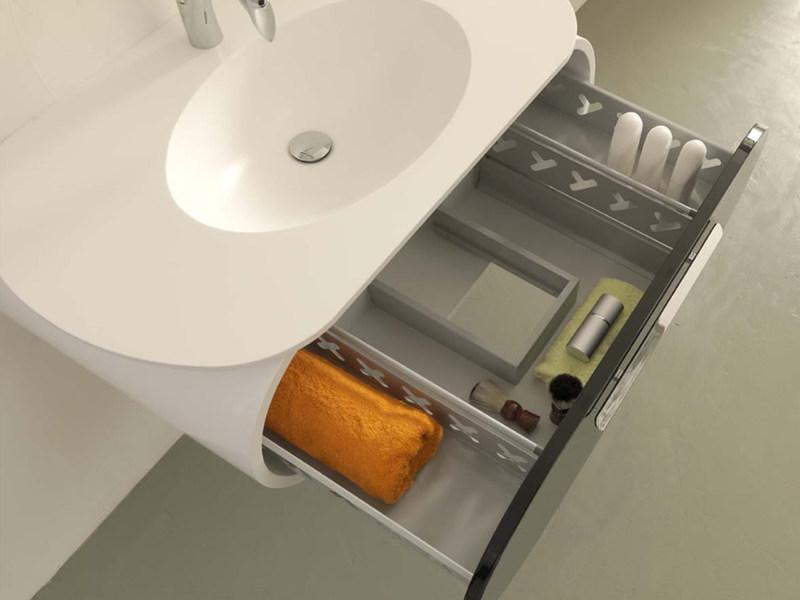 LASA IDEA Подвесная тумба под умывальник с ящиками Flux_us sun-id-1373956 - Вид №2