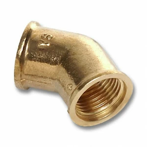 261438R SANHA 614 угол 45° ВР, латунь 3/8 мм