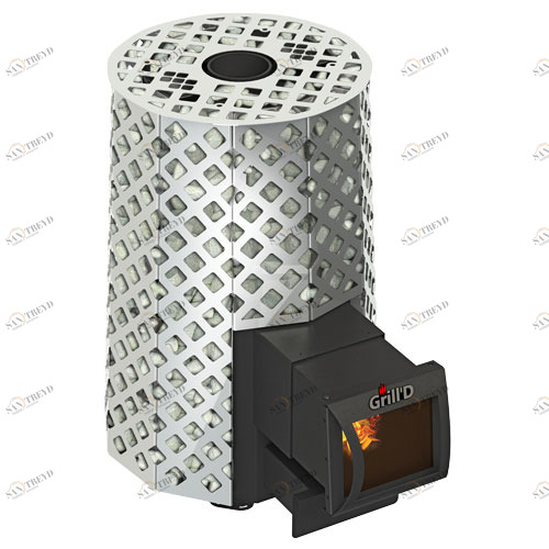 Печь для бани GRILL'D Violet Steel Romb Long PRO с закрытой каменкой 6669