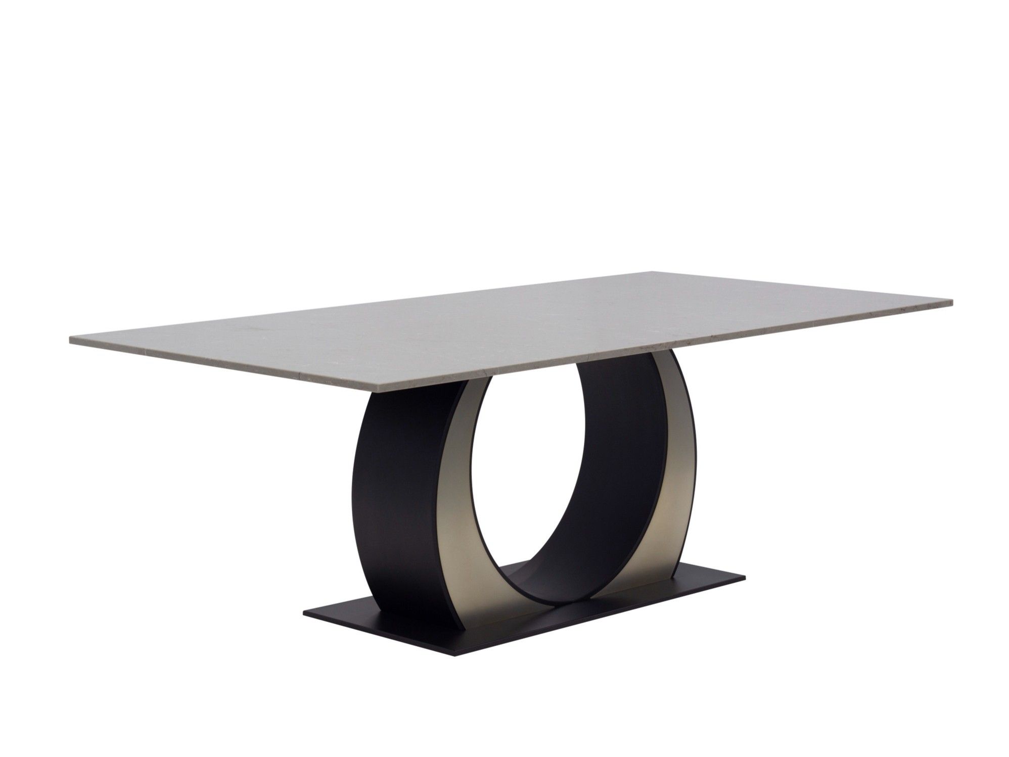 Прямоугольный стол со стальным основанием и кварцевым верхом ORO NERO Collection Eclipsy ARCH-00023523 - Вид №6