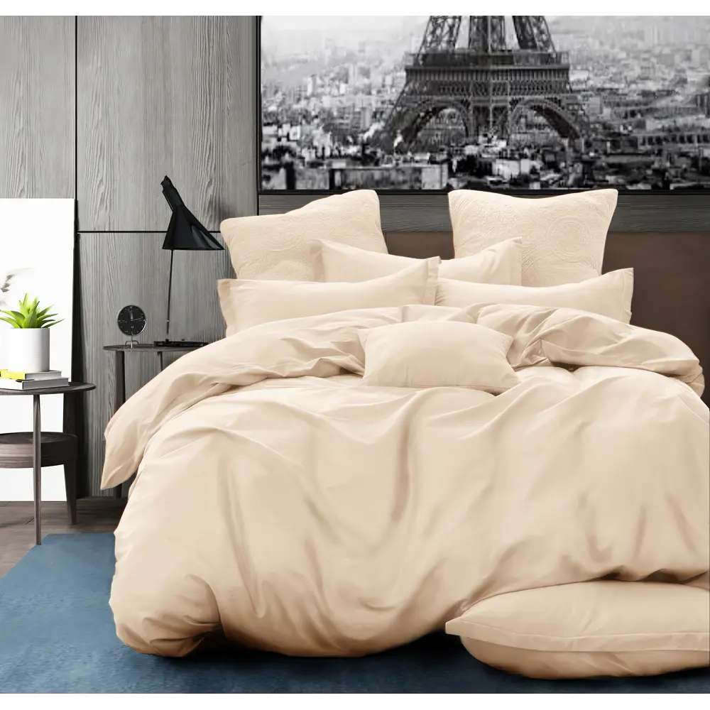 Простыня Cottonika Гамма А 200x200x20 см бязь бежевый STLM-2193855 - Вид №3