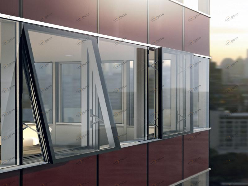 Schüco Структурный стеклянный фасад sun-id-1370057