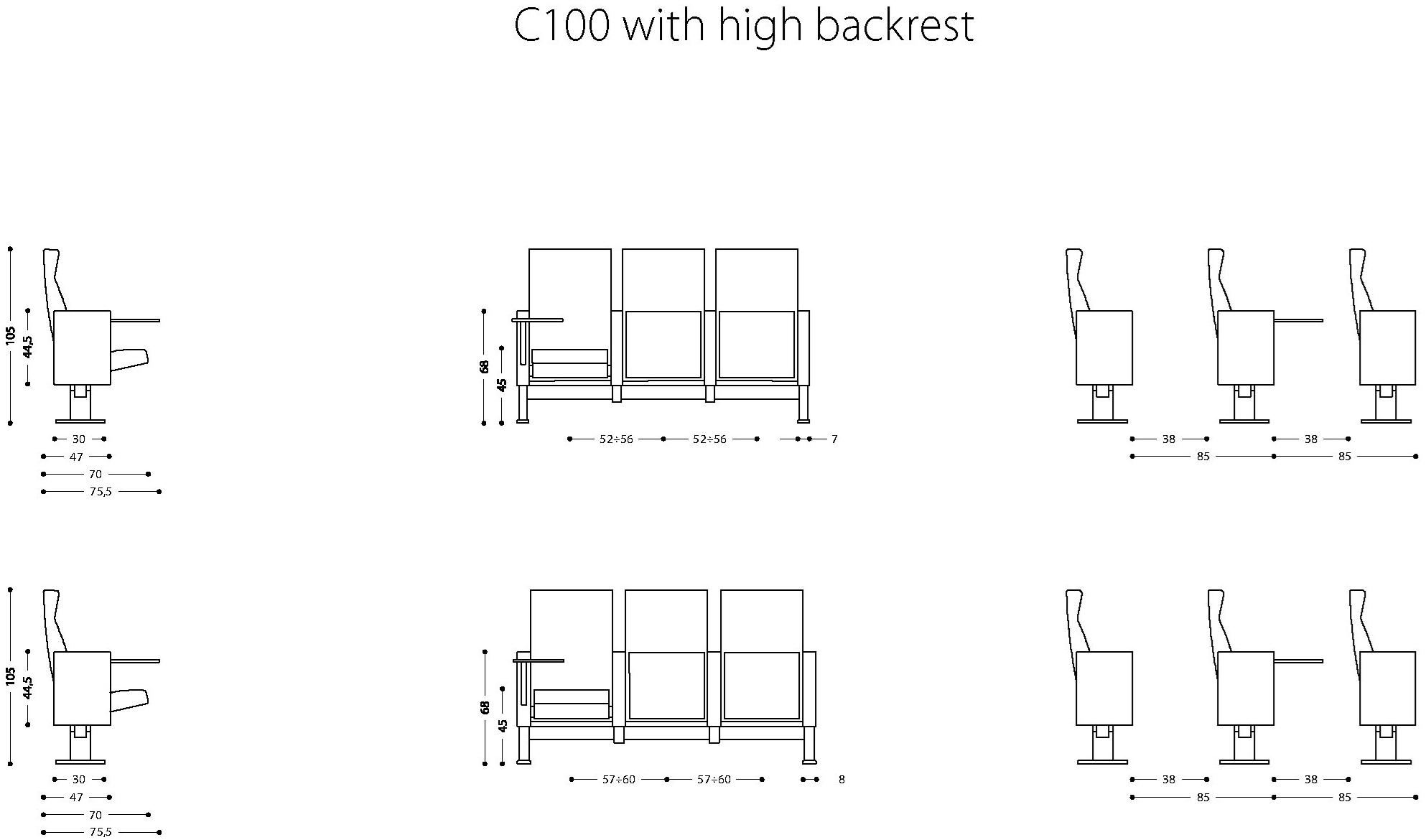 LAMM Сиденье для аудитории с клапаном sun-id-1352517 - Вид №32