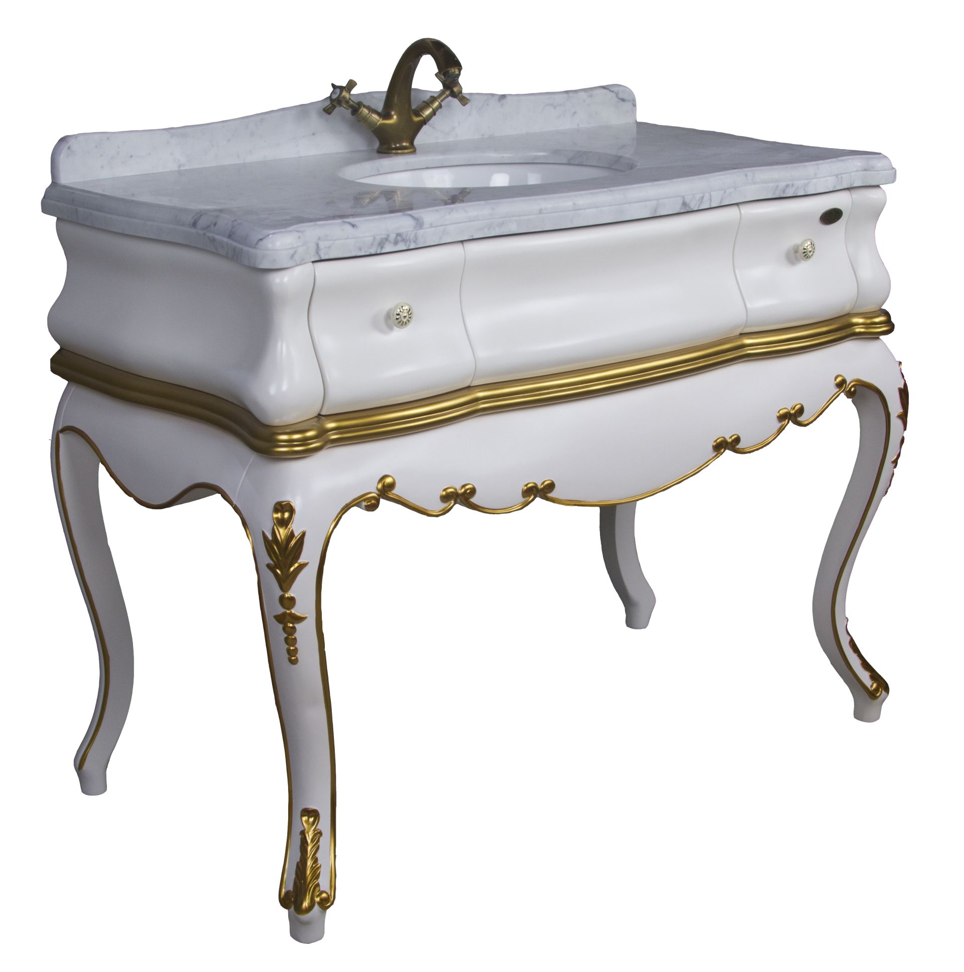 Тумба OREIRO арт. BDF-A3005 Ивори с золотом Tessoro BDFA3005CIG - Вид №2