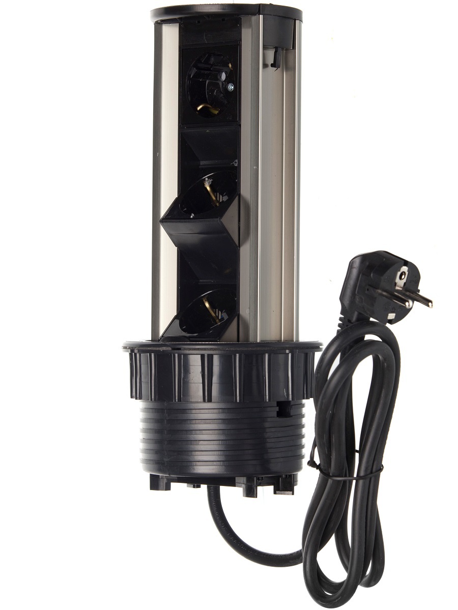 Блок электрических розеток Solo 12004 Black NAVAKO  - Вид №2