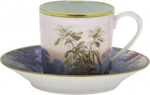 10557419 Haviland Набор из 4 чашек кофейных с блюдцами 90мл "Бразилия" Фарфор