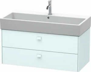 BR415600909 Тумбочка подвесная Brioso #BR4156 984 x 459 мм Светло-голубой матовый декор