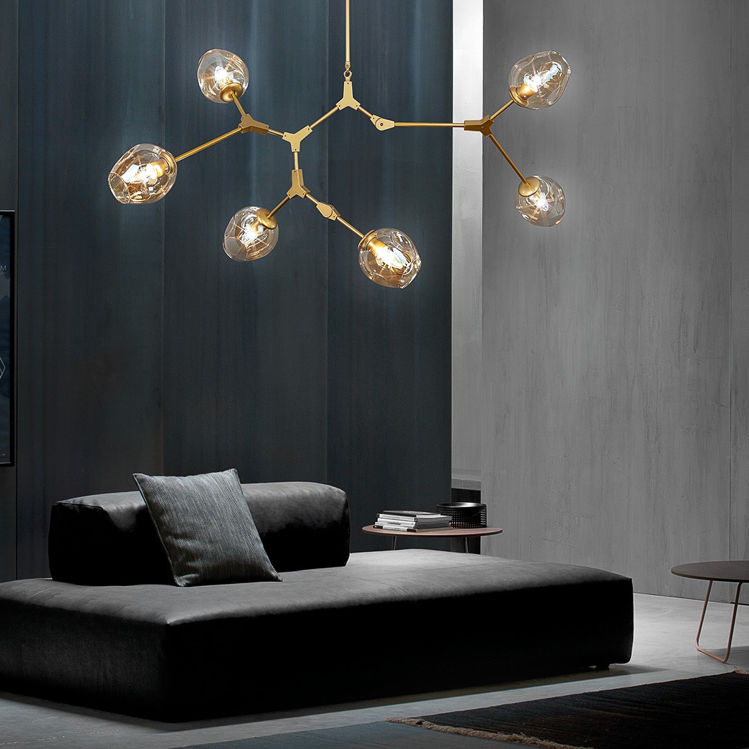 Frezia Light 1024 золото люстра подвесная 120146 - Вид №1