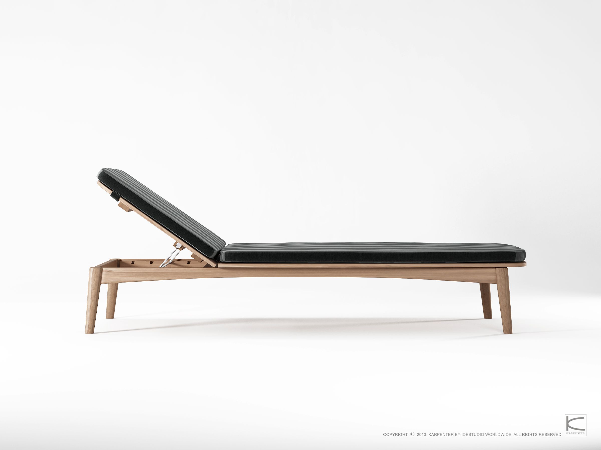 Складная садовая кровать из тикового дерева KARPENTER Grasshopper Outdoor ARCH-00014272 - Вид №5