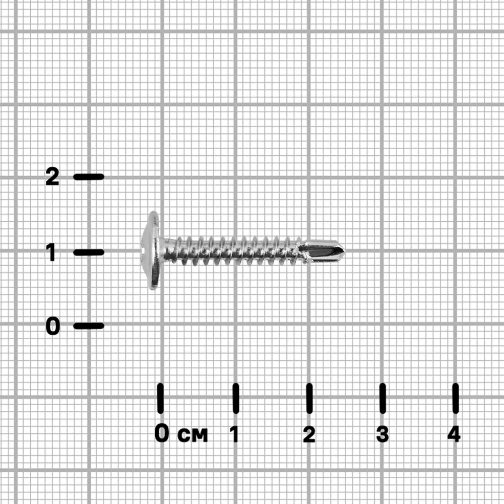 Саморезы по металлу Standers с пресс-шайбой со сверлом оцинкованные 4.2x25 40 шт. 89213055 STLM-2148094  - Вид №2