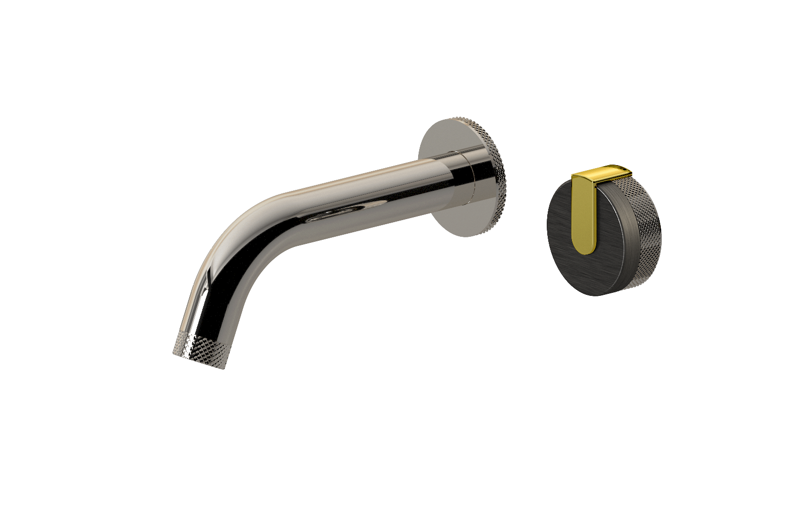 E-11535-R1BOX-L1PB-PN Настенный прогрессивный смеситель скрытого монтажа для раковины GRAFF MOD+