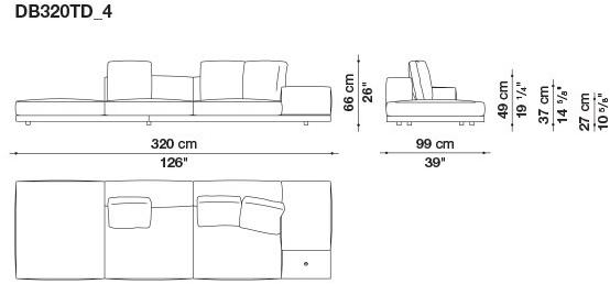 B&B Italia Кожаный диван Dock sun-id-1441060 - Вид №100