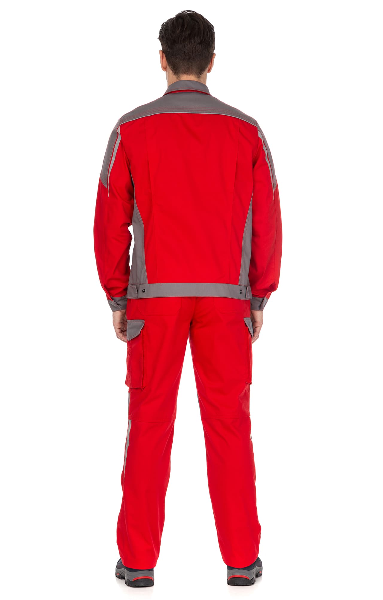 70057 Костюм  NEW красный с серым STATUS  Летняя спецодежда  размер 56-58/170-176  - Вид №10