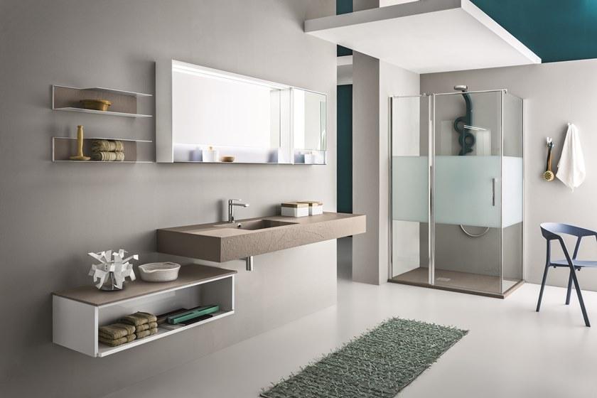 ARBLU Душевой уголок угловой с распашной дверцей Dedalo sun-id-1424205 - Вид №4