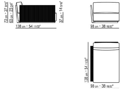Садовый спальный мешок / шезлонг Flexform Вулкан ARCH-00113870 - Вид №5