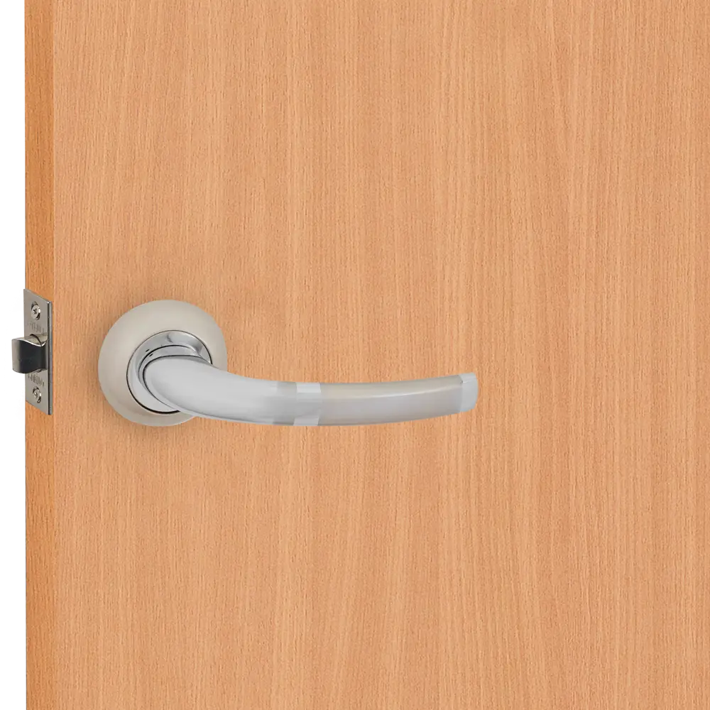 Дверные ручки Punto Arco без запирания цвет матовый никель/хром STLM-2149481 - Вид №6