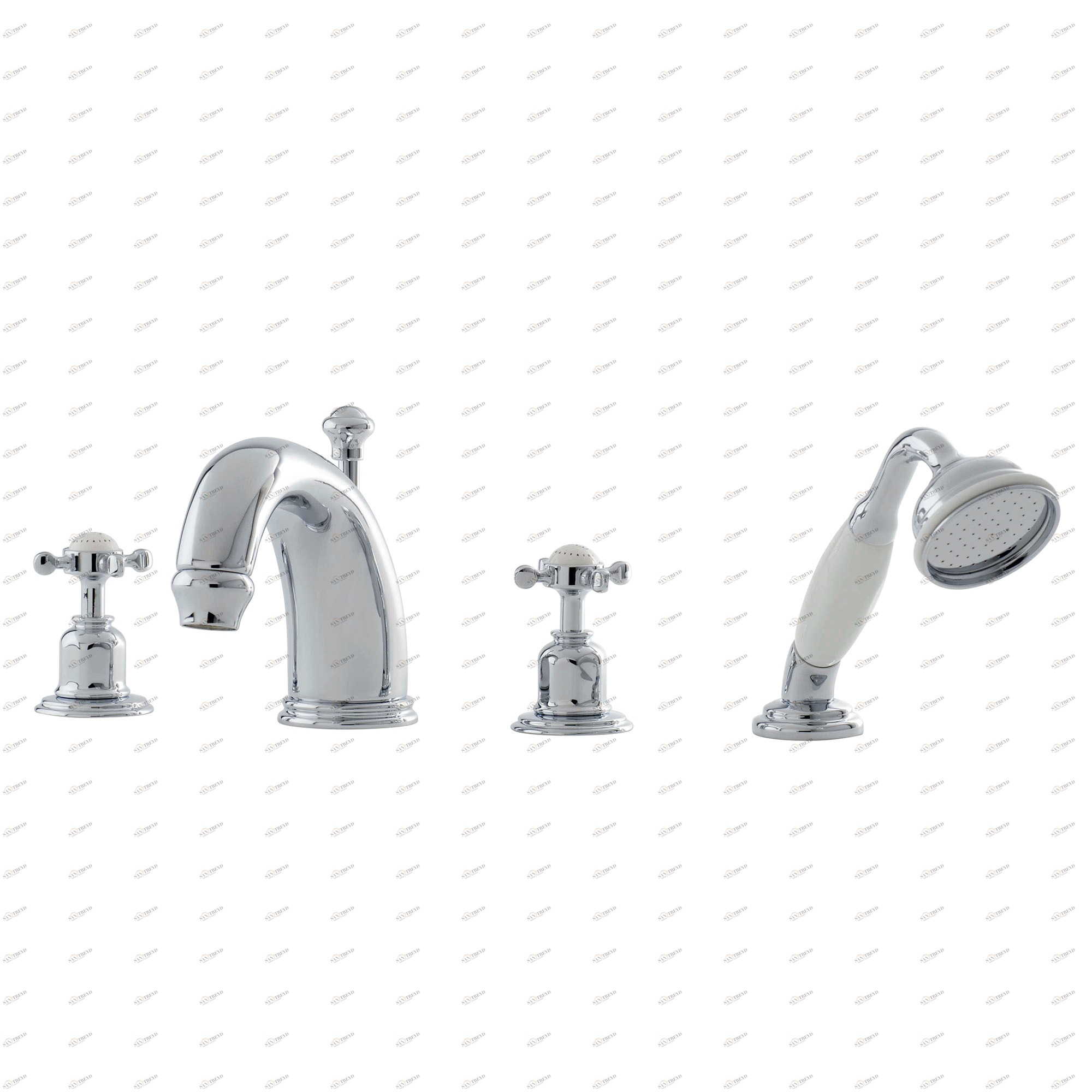 Traditional bathrooms CROSSHEAD 3/4 "смеситель для ванны и душа Pr3246/bn 