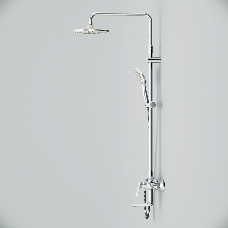 F0785C900 душ.системанабор:см-ль д/ванны/душаверхний душ d220 мм ручной душ 110 мм 1 функц AM.PM Sunny - Вид №10