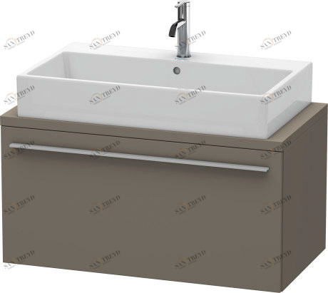 XL540309090 Тумбочка для компактной консоли X-Large #XL5403 900 x 478 мм Фланелево-серый шелковисто-матовый лак Duravit