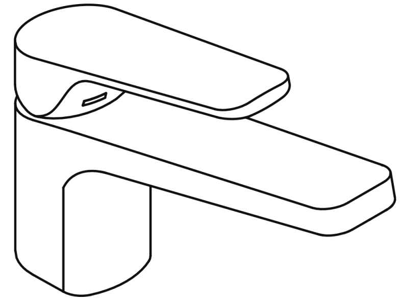 AQ1.12M10940 Однорычажный смеситель для раковины HEWI System-Armaturen  - Вид №3