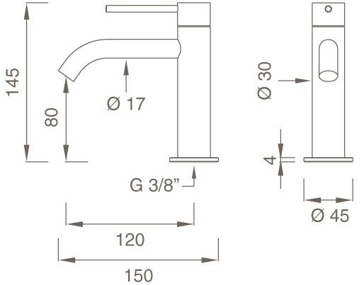 Ceadesign Кран для подключения одной воды к раковине Gastone Gas 26 - Вид №2