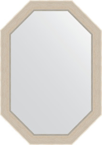 BY 7281 Зеркало в багетной раме - травленое серебро 52 mm EVOFORM Octagon