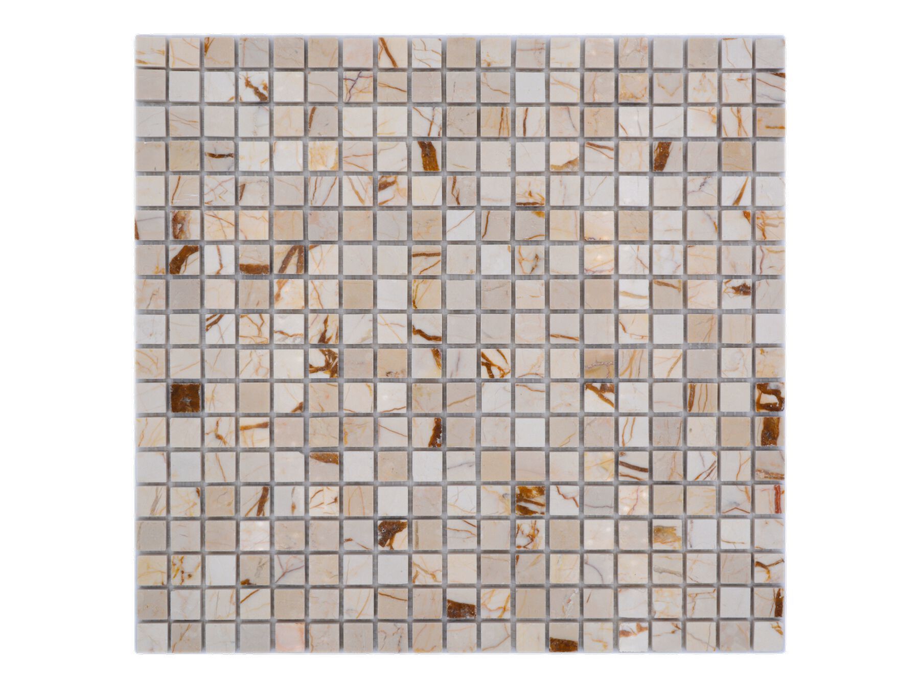 Золотая кремовая мраморная мозаика Mosaix ARCH-00107052 - Вид №1