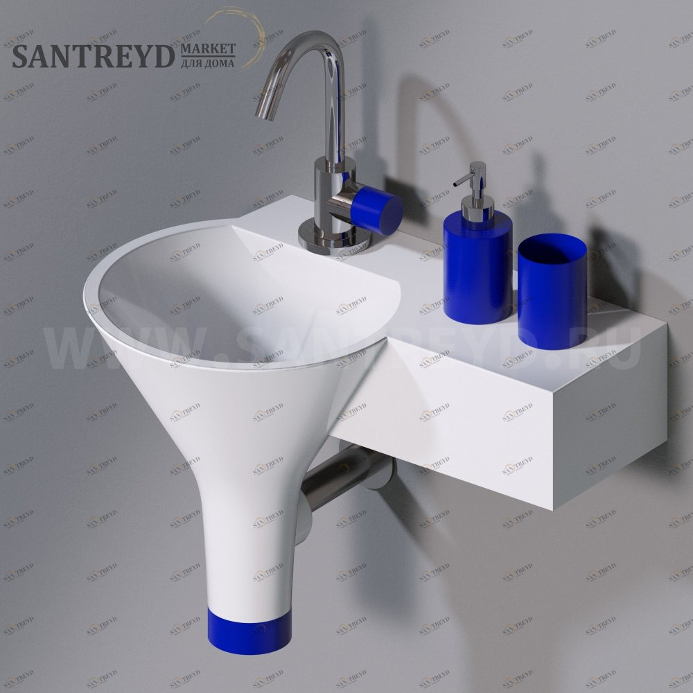 L331100KB Подвесная раковина настенная круглая A. e T. Italia IDEA белая AeT ITALIA