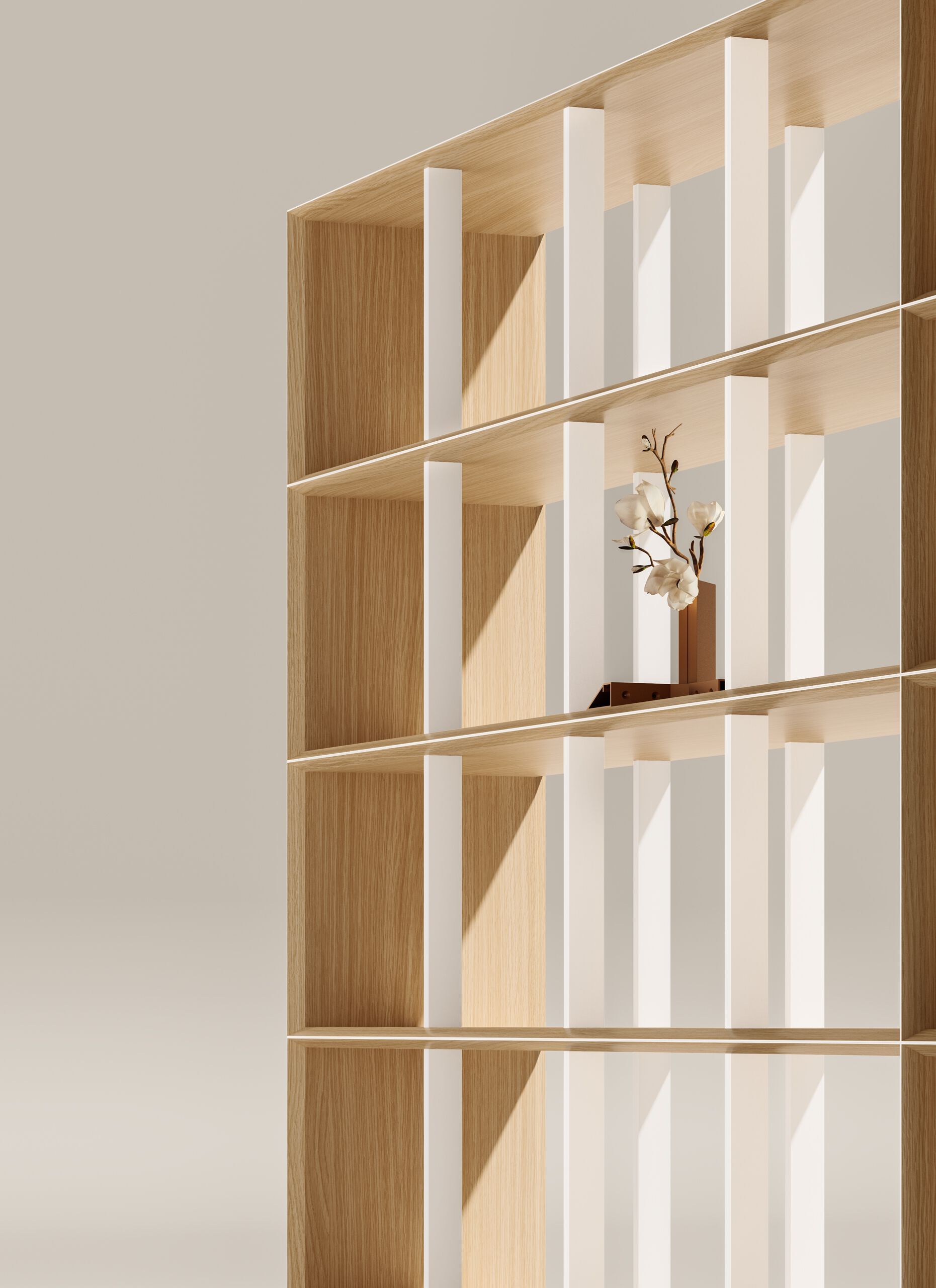 Модульный офисный книжный шкаф FANTONI Alis ARCH-00064967