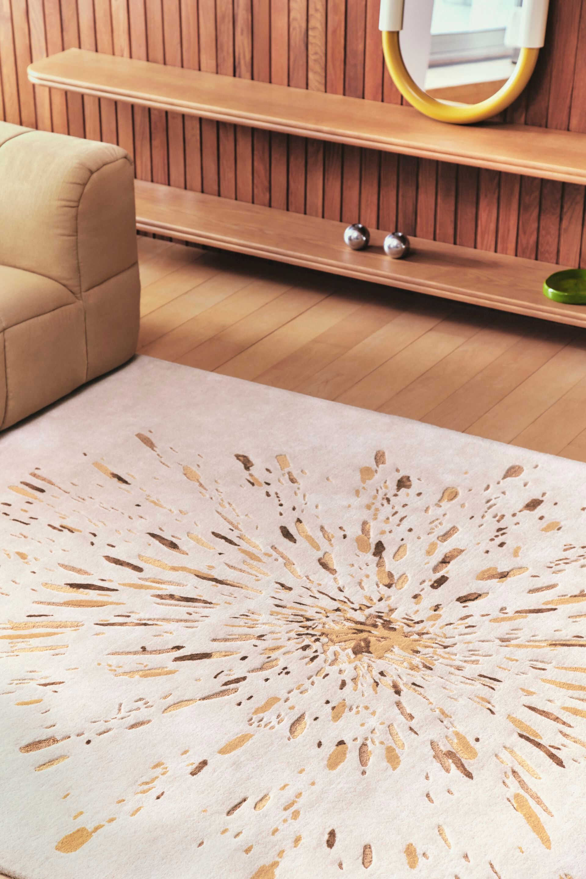 Шерстяной ковер ручной работы Toulemonde Bochart PAINT OCRE ARCH-00070906 - Вид №3