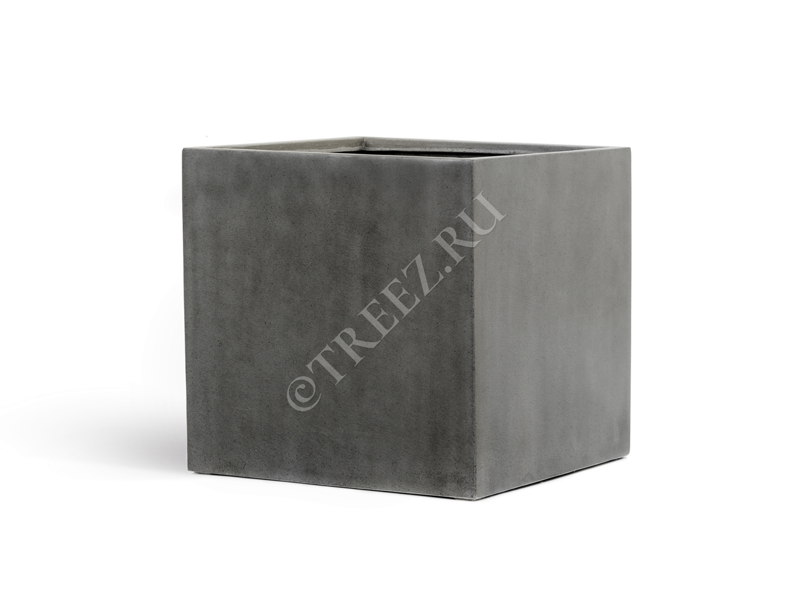 41.3317-02-005-GR/XL-20 Кашпо  Effectory - серия Beton - Куб (без вставок) - Тёмно-серый бетон Цветочная коллекция  - Вид №4