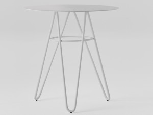 Круглый металлический стол для контракта