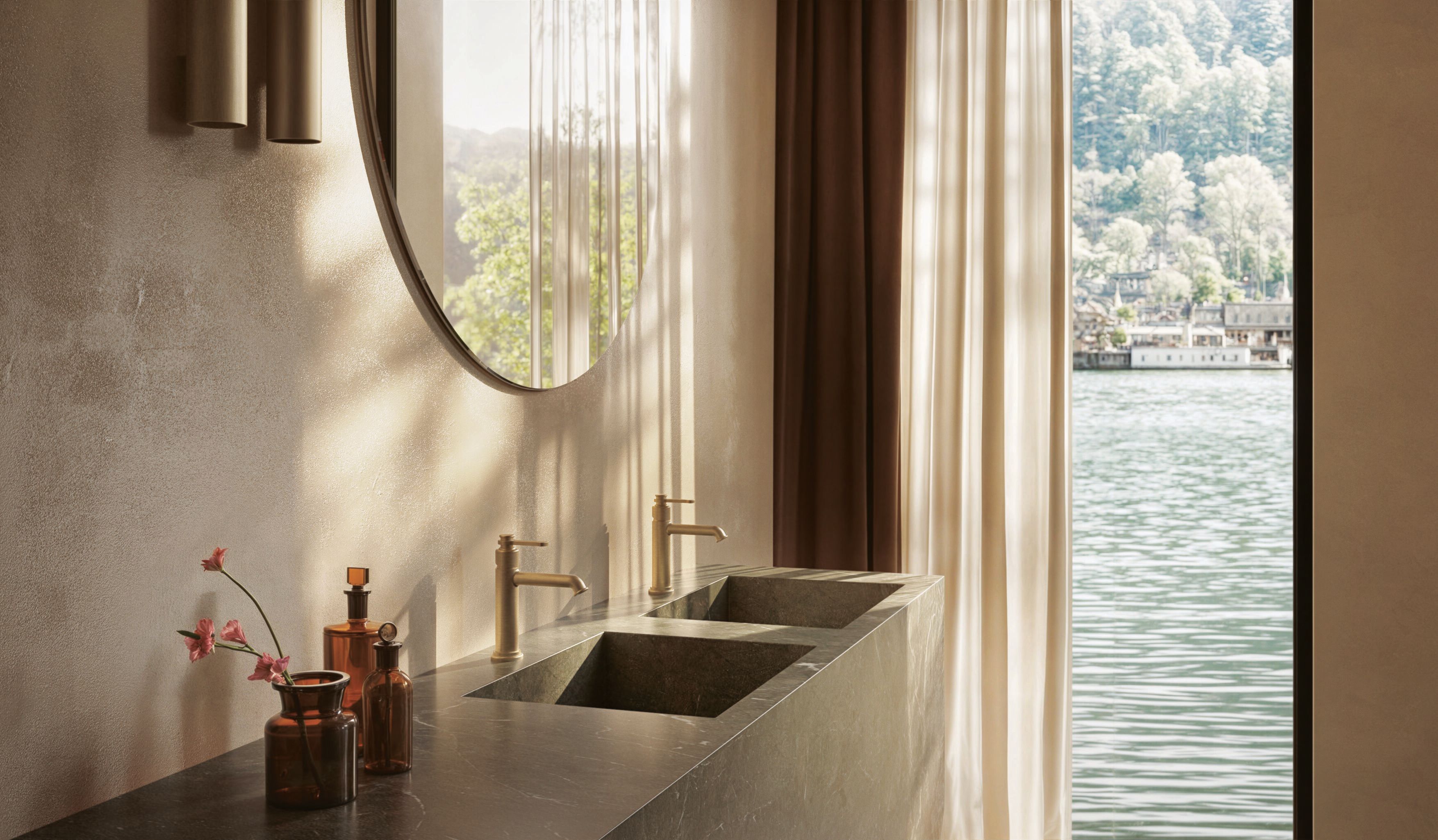 Смеситель для раковины с раковиной CRISTINA Rubinetterie Маяк ARCH-00047022 - Вид №1