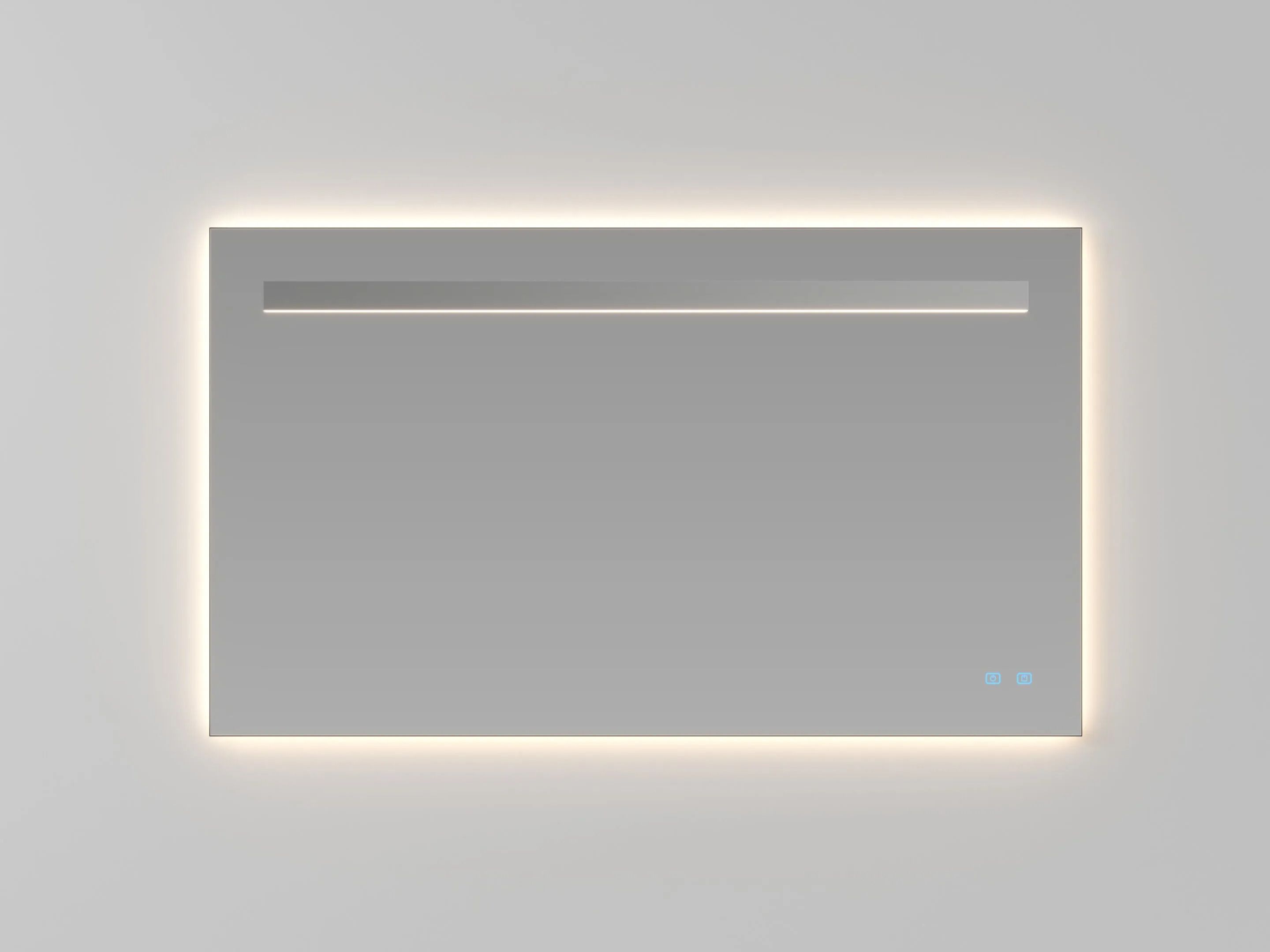 Прямоугольное зеркало со встроенным настенным освещением Ideagroup SIDE-UP ARCH-00037243