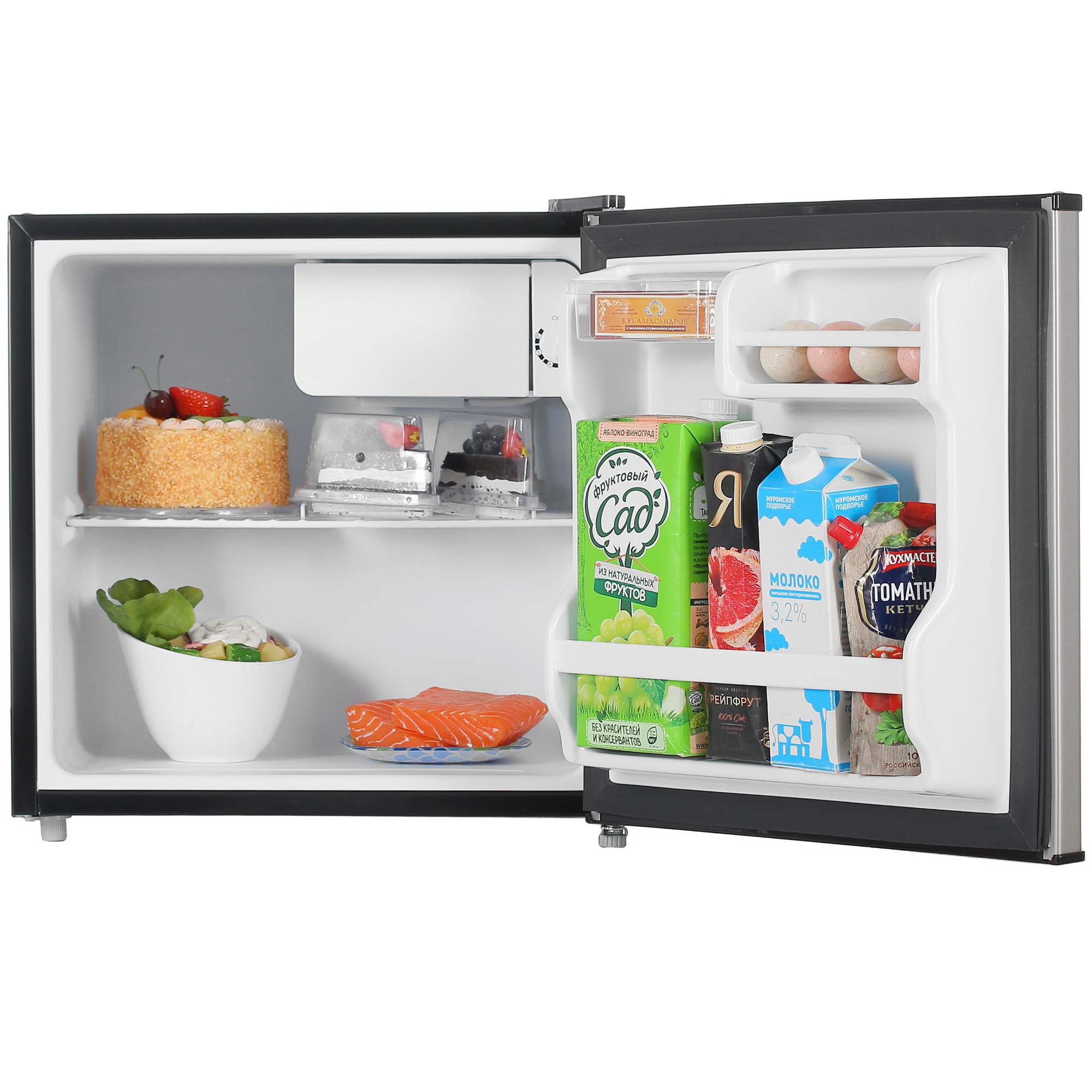 4816022 Холодильник компактный   DEXP TF050D серебристый STDN-0119192 - Вид №5