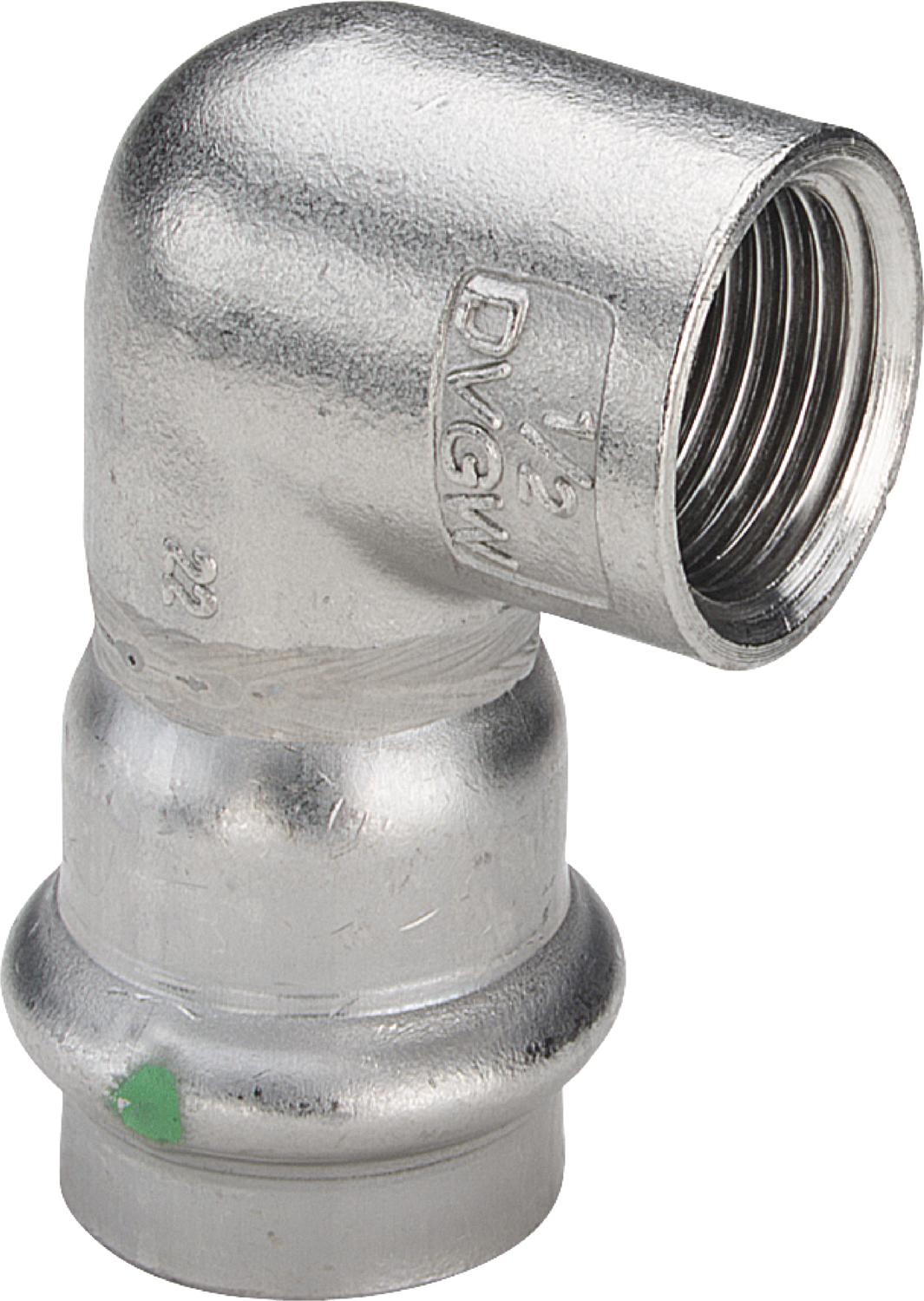 Viega Угольник переходной 90° Sanpress Inox 2314.2 (437077) 437 077