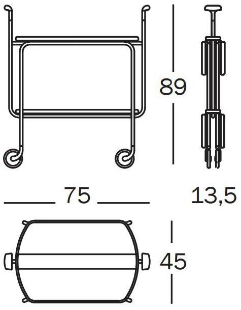 Magis Складная тележка для еды sun-id-1385459 - Вид №1