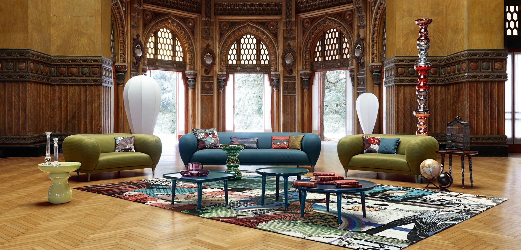 Высокий круглый стол из смолы ROCHE BOBOIS CHESS ARCH-00071894 - Вид №1