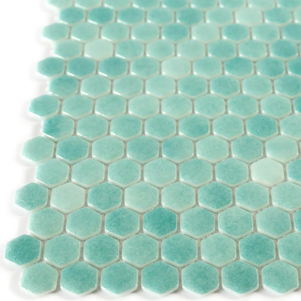 Мозаика стеклянная Natural STP-GN008-HEX 29x29 см цвет зеленый Santreyd Steppa STLM-2093160 - Вид №5
