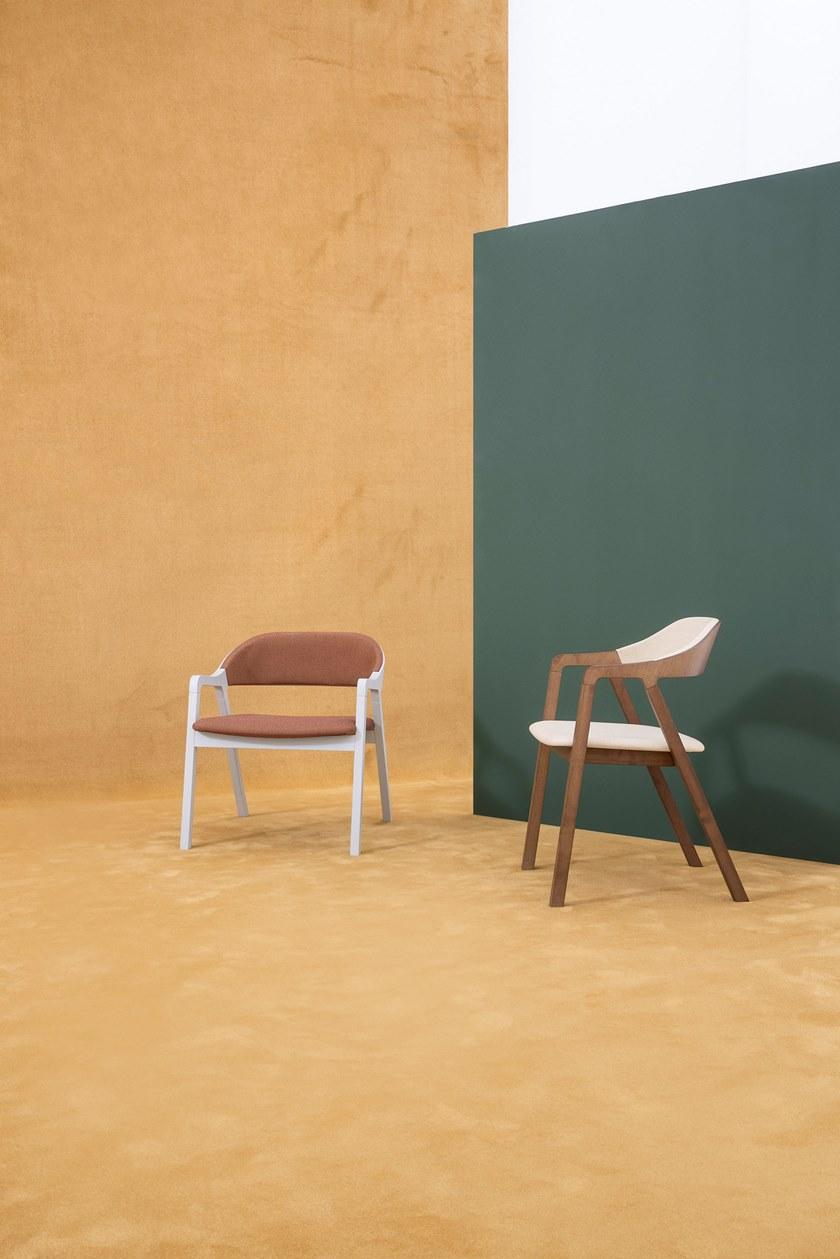 Billiani Стул из ясеня и ткани Layer 090 - Вид №8