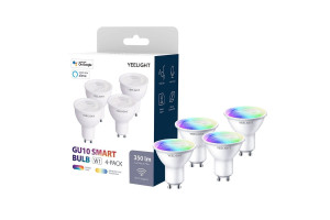 17440482 Умная лампочка GU10, Smart bulbMulticolor - упаковка 4 штуки YGYC0120004WTEU YEELIGHT