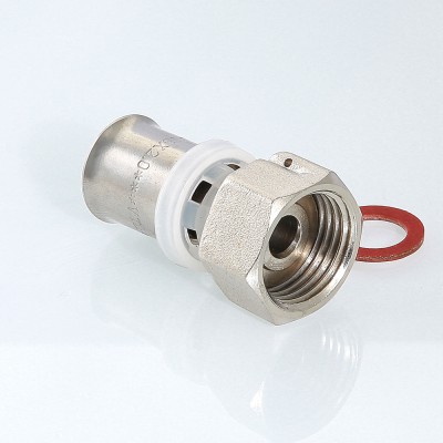 VTm.222.N.001604 Пресс-фитинг с накидной гайкой Valtec 16 мм х 1/2"  - Вид №5
