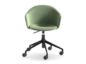 Регулируемый по высоте поворотный офисный стул из ткани