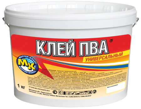 Клей ПВА универсальная Мастер-Класс 10кг 5468 - Вид №1