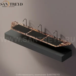 AELLN0AA32224DD Подвесная раковина настенная прямоугольная Agape Ell