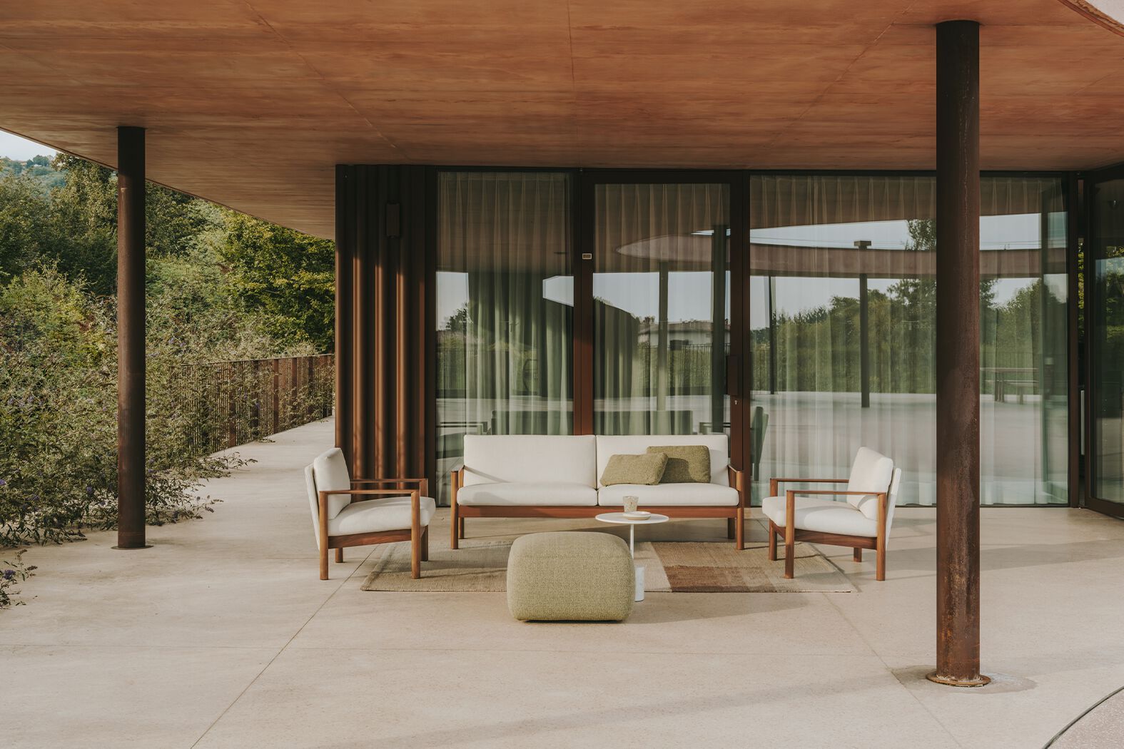 3-местный тканевый садовый диван Lapalma 10,30 OUTDOOR ARCH-00073942 - Вид №2