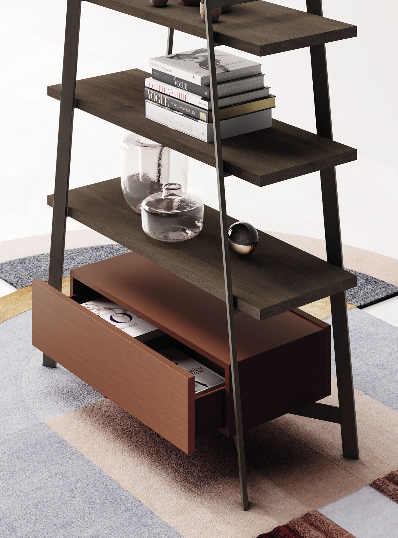 Отдельно стоящий книжный шкаф из дуба Devina Nais STEP ARCH-00041758 - Вид №5