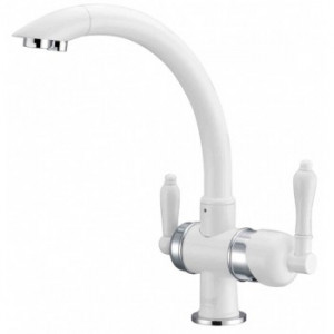 Zorg ZR 327 YF Chrome-white Смеситель для кухни Zorg 315х215