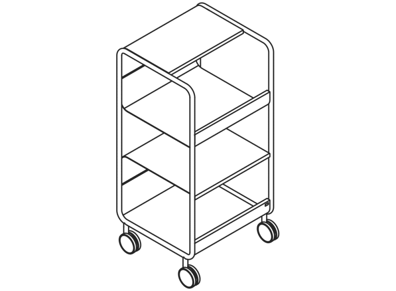 950.74.00060 боковая тележка HEWI Universalprodukte  - Вид №8