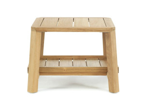 Деревянный садовый журнальный столик с подносом